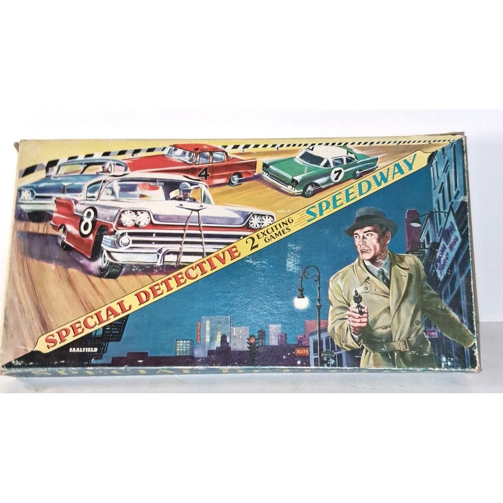 Vintage Special Detective & Speedway Board Game